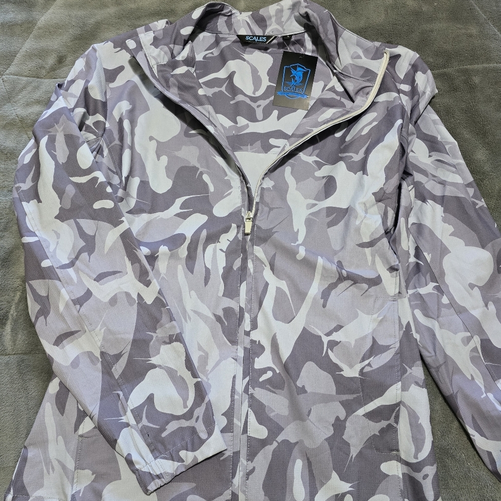 Scales Men's Camouflage Lightweight Jacket - Gray